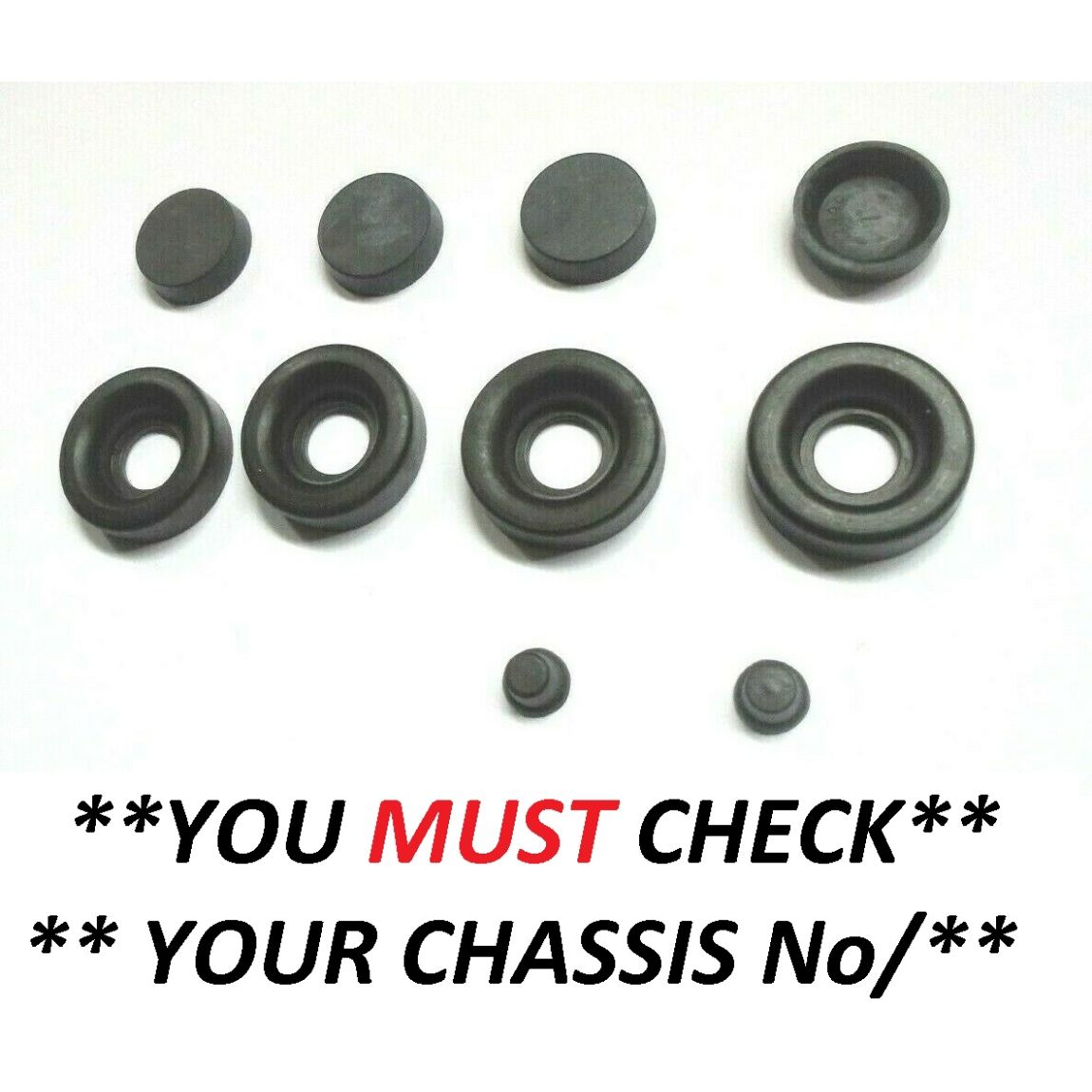 FRONT BRAKE WHEEL CYLINDER REPAIR SEALS KITS x4 (Lea Francis 14 & 18) (**From 1949- 51 Only**)